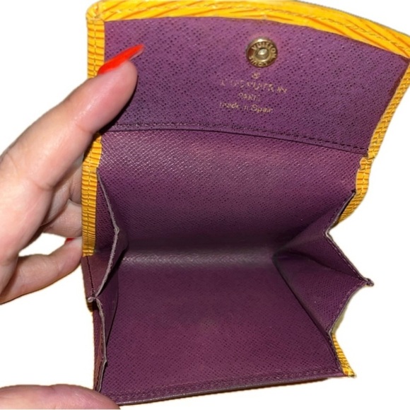 FINAL PRICE Louis Vuitton Elise Wallet Yellow Epi Leather